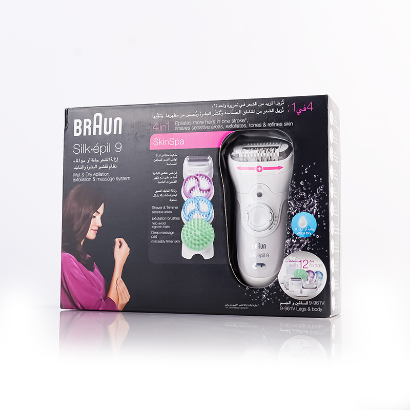 BRAUN SILK EPIL 9 WITH 12 EXTRAS
