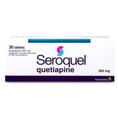 Seroquel 300 Mg 30 Tablets