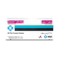 Zocor 20 Mg 28 Tablets