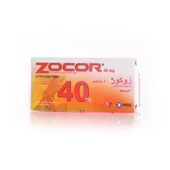 Zocor 40 mg 30 tabs