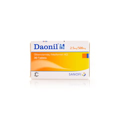 Daonil-M 2.5/500 Mg 30 Tablets