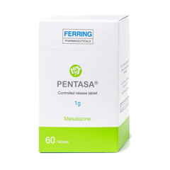 Pentasa 1gm 60 Tabs controlled release.