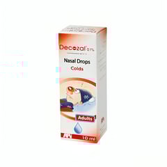 Decozal 0.1% Nasal Drop 10 Ml
ديكوزال 0.1 % نقط أنف 10 مل