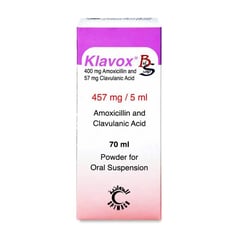 Klavox 457 Mg Suspension 70 Ml