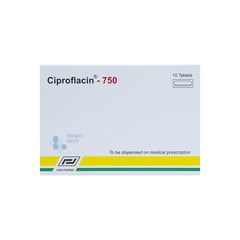 سيبروفلاسين 750 مجم 10 أقراص
