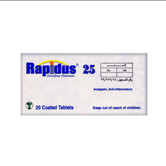 Rapidus 25mg 20Tabs.