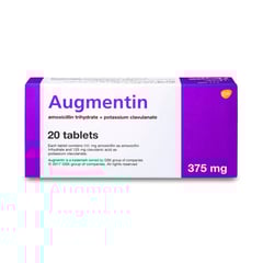 Augmentin 375 mg 20 Tablets