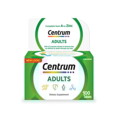 Centrum Adults Supplements 100 Tabs