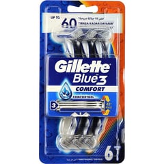 Gillette Blue3 Comfort Men's Disposable 6 Razors
