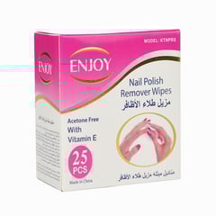 Enjoy Nail Polish Remover Wipes 25 Pcs