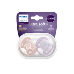Avent 091/09 Ultra Soft Soother 0-6M Girls