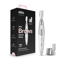 براون جهاز تشذيب الحواجب أبيض
