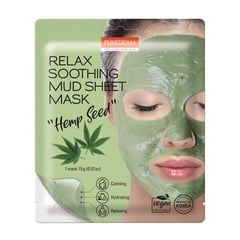 PUREDERM Relax Soothing Mud Sheet Mask
قناع الطين  ريلاكس من بيورديرم