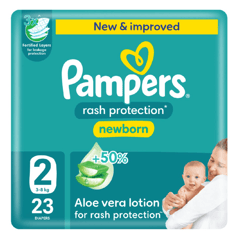 Pampers Size 2 New Baby-Dry Diapers 3-8Kg 23 Count
