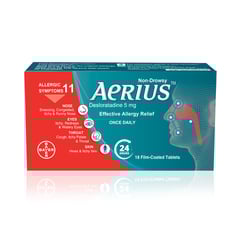 Aerius 5 mg 18 Tablets