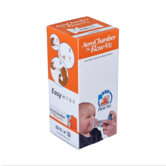 Aerochamber Plus Flow-Vu Infant Small Mask Orange ( 0-18 Months )