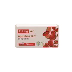 Apixaban 2.5 mg 60 Tabs