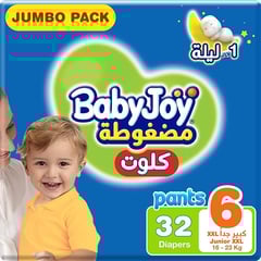 Baby Joy Pants 2XL (6) Junior Jumbo Pack 32 Diapers