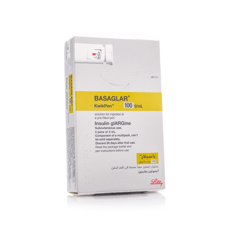 باسجلار 100 وحدة/مل 5 قلم للحقن 3 مل