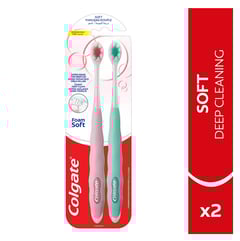 كولجيت فرشاة أسنان الرغوية ناعم (1+1)