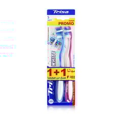 Trisa Tooth Brush White Soft Prmotion 1+1