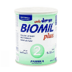 Biomil Plus (2) Baby Milk 400g
بيوميل بلس (2) حليب أطفال 400 جم