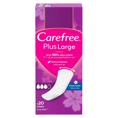 Carefree Plus Feminine Napkins Fresh Scent 20 Pantyliners
