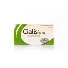 Cialis 20 mg 4 Tablets