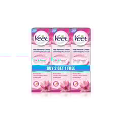 Veet Hair Removal Cream Normal Skin 100 Gm 2+1 Free
