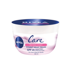 Nivea Care Fairness Face&Body Spf 15 100 Gm
نيفيا كير فيرنس 100 مل، كريم تفتيح الوجه والجسم