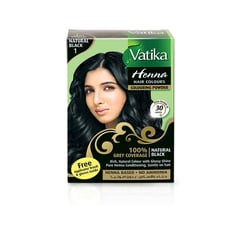 Dabur Vatika Hair Color 1 Natural Black
دابر فاتيكا صبغة شعر 1 أسود طبيعي