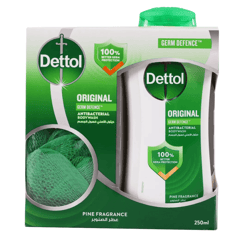 Dettol Shower Gel Original 250 ml +Puff Free
ديتول غسول الجسم الأصلي 250 مل + ليفة مجاناً