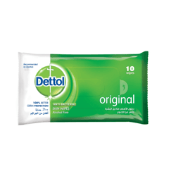Dettol Skin Wipes Original 10 Pieces
