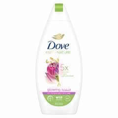 Dove Body Wash Glowing With Lotus Flower & Rice Water 500 ml
دوف غسول الجسم للنضارة بخلاصة زهرة اللوتس وماء الأرز 500 مل