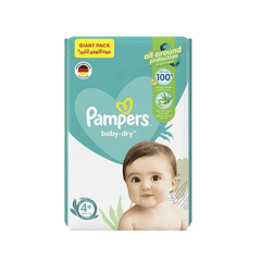 Pampers Size (4+) Large+ Mega Pack 70 Or 74 Diapers