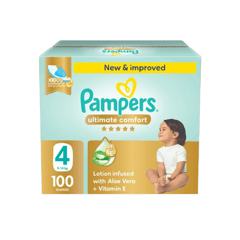Pampers Premium Care Diapers Size (4) 9-14Kg 100 Diapers Mega