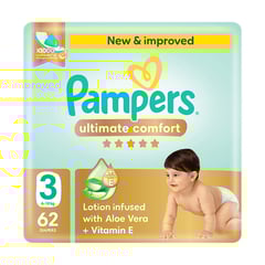 Pampers Premium Care Size (3) Medium 6-10 Kg 62 Diapers
