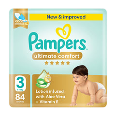 بامبرز عناية مميزة مقاس (3) وسط (6-10) كجم 80 حفاضة