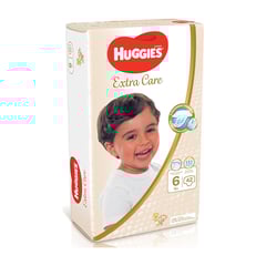 هاجيز مقاس (6) +15 كجم عناية فائقة عبوة ضخمة 42 حفاضة
