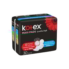 Kotex Maxi Pads Normal With Wings 30 Pads