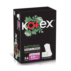 Kotex Feminine Pantyliners Cotton Normal 54 Pieces