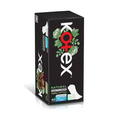 Kotex Feminine Pantyliners Cotton Thin Fresh 40 Pcs