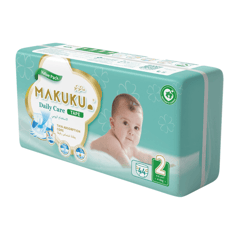 Makuku Daily Care Tape Diapers (2) Value Pack (44 Pieces)