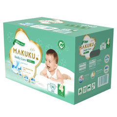 Makuku Daily Care Tape Diapers (4) Jumbo Box (248 Pieces)