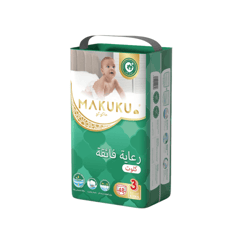 Makuku Pro Care Pants (3) 48 Pieces
ماكوكو برو كير كلوت مقاس (3) 48 حفاض