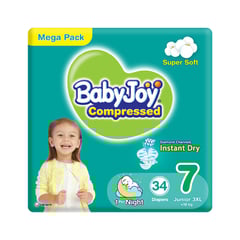 Baby Joy Size 7 Mega pack+18 kg - 34 diapers
