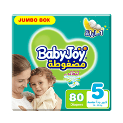 Baby Joy Size 5 Large, 14-25 Kg  Jumbo Box 80 Diapers