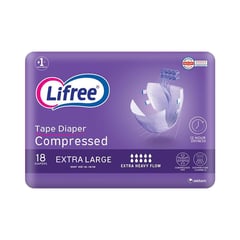 ليفري حفاضات مضغوطة للكبار مقاس اكس لارج 18 قطعة