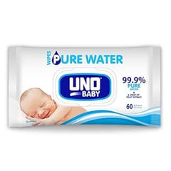 UNO Baby Pure Water Wipes 60 Wipes