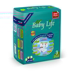 Baby Life Diaper Giant No-3 Medium 84 Diapers